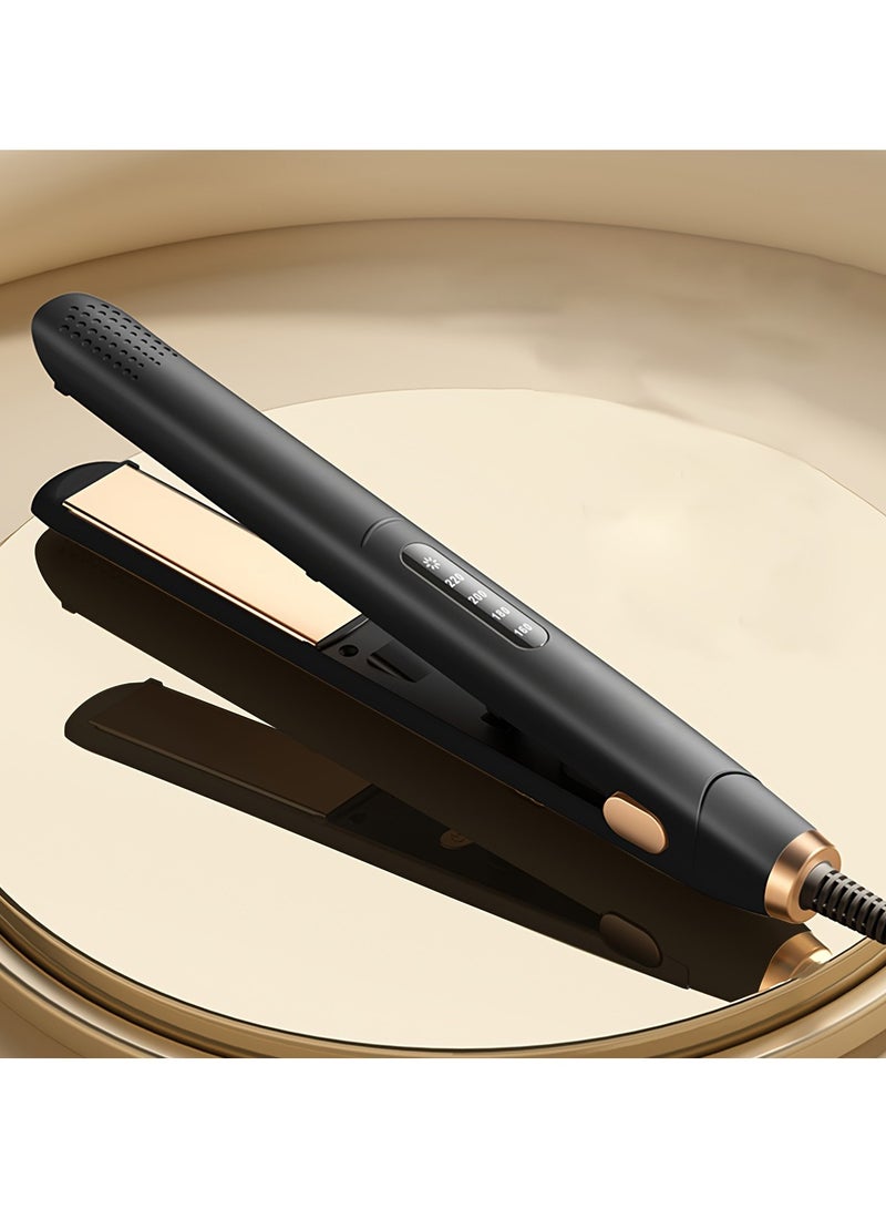 2-in-1 Hair Straightener and Curler Dual Voltage Styling Tool for Professional Salon Straightening/Curling/Waving - Image 1